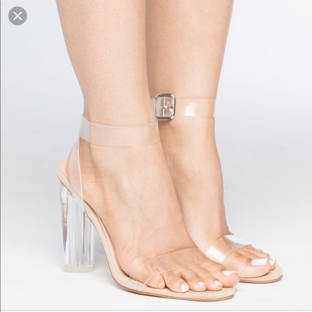 Clear Sandal Heels